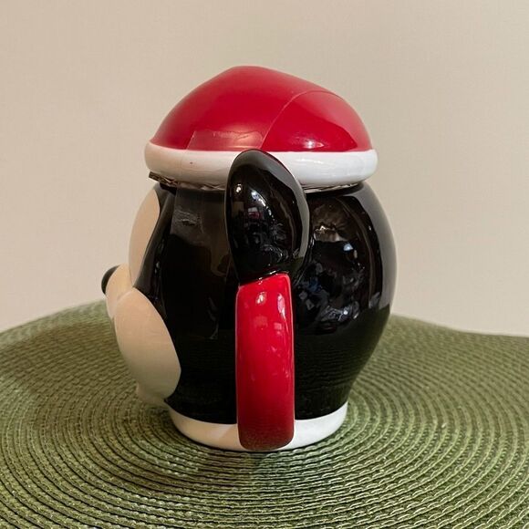 Disney Mickey Mouse Christmas mug with lid NWT - Picture 3 of 12